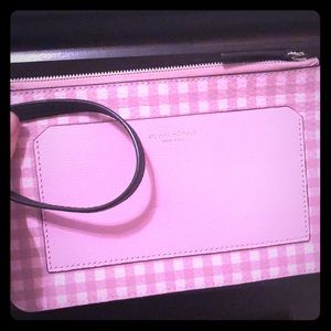 Henri Bendel Pink Plaid Wristlet